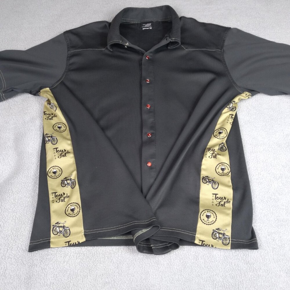 Rare Tour de Fat New Belgium Brewing Bowling Shirt 2000s Denver Promo Vintage